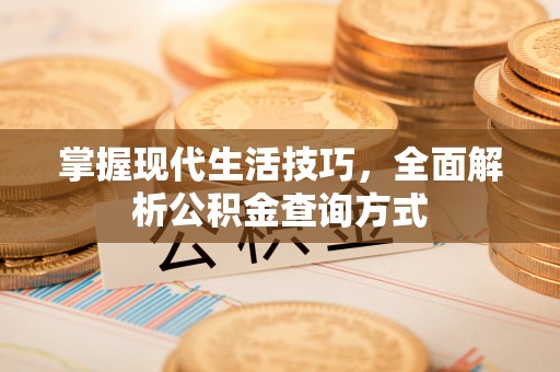 优质掌握现代生活技巧，全面解析公积金查询方式
