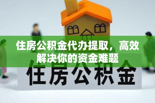 优质住房公积金代办提取，高效解决你的资金难题